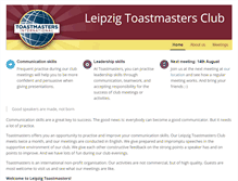 Tablet Screenshot of leipzig-toastmasters.de